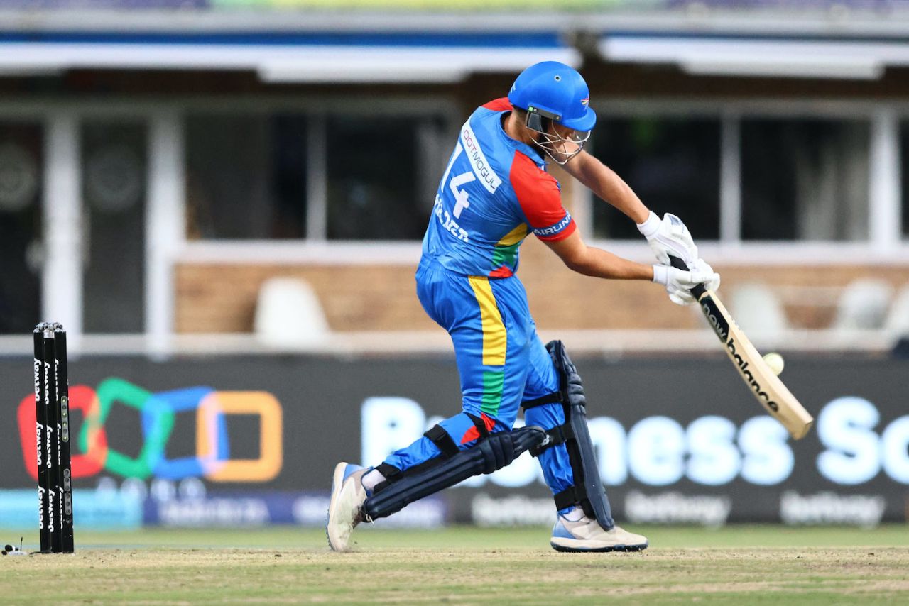 Wiaan Mulder made 50 off 23 balls, Joburg Super Kings vs Durban's Super Giants, SA20 2024, Qualifier 2, Johannesburg, February 8, 2024
