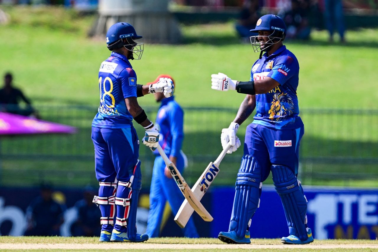 Pathum Nissanka and Avishka Fernando put on a 100-run stand inside 13 overs, Sri Lanka vs Afghanistan, 1st men's ODI, Pallekele, February 9, 2024