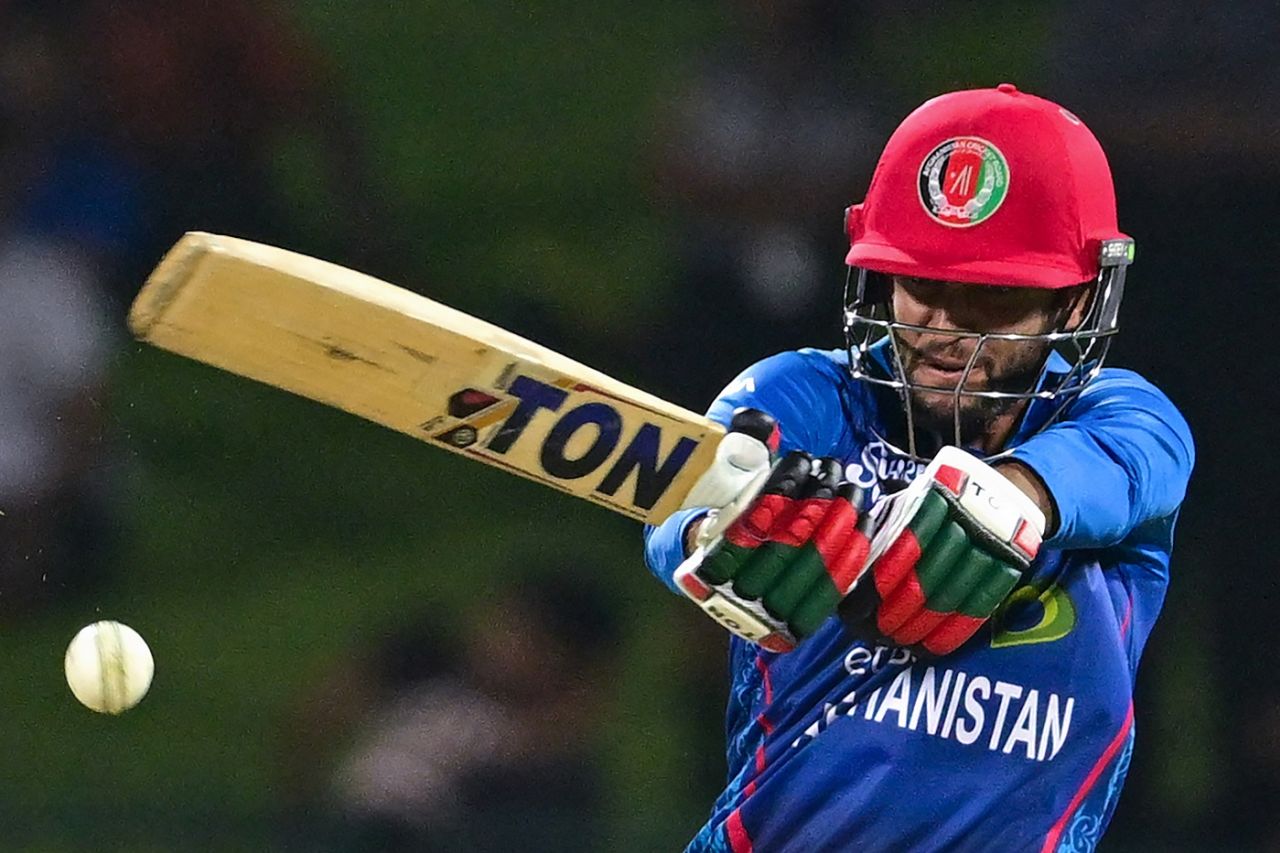 Azmatullah Omarzai led Afghanistan's fightback after an early collapse ...
