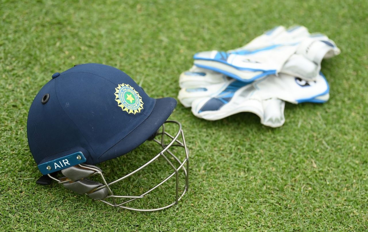 A generic India helmet photo, Australia vs India, final, Benoni, Under-19 World Cup, February 11, 2024