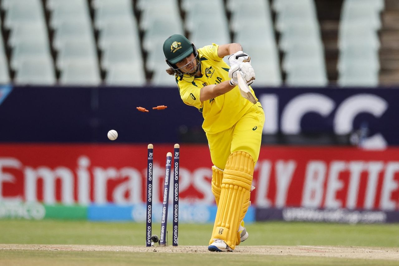 Sam Konstas fell for an eight-ball duck, Australia vs India, final, Benoni, Under-19 World Cup, February 11, 2024