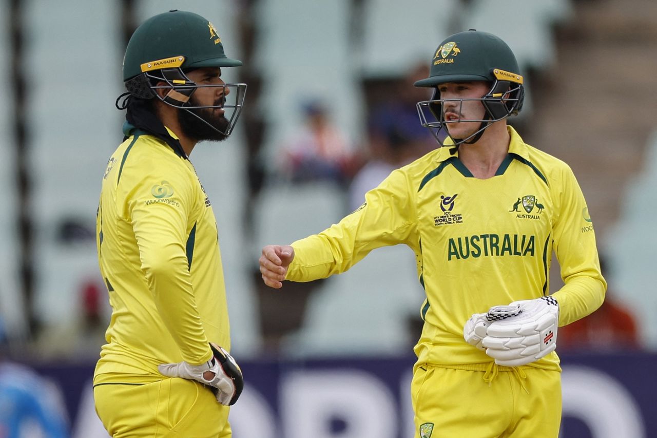 Harjas Singh and Ryan Hicks added 66 for the fourth wicket, Australia vs India, final, Benoni, Under-19 World Cup, February 11, 2024