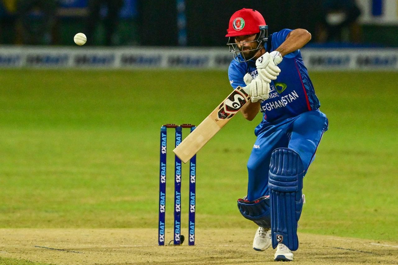 Ibrahim Zadran found it tough to get going in middle overs, Sri Lanka vs Afghanistan, 2nd ODI, Pallekele, February 11, 2024