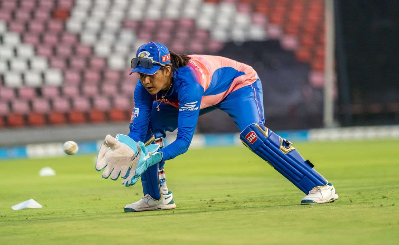 Yastika Bhatia trains ahead of the second edition of the WPL, WPL 2024, February 12, 2024