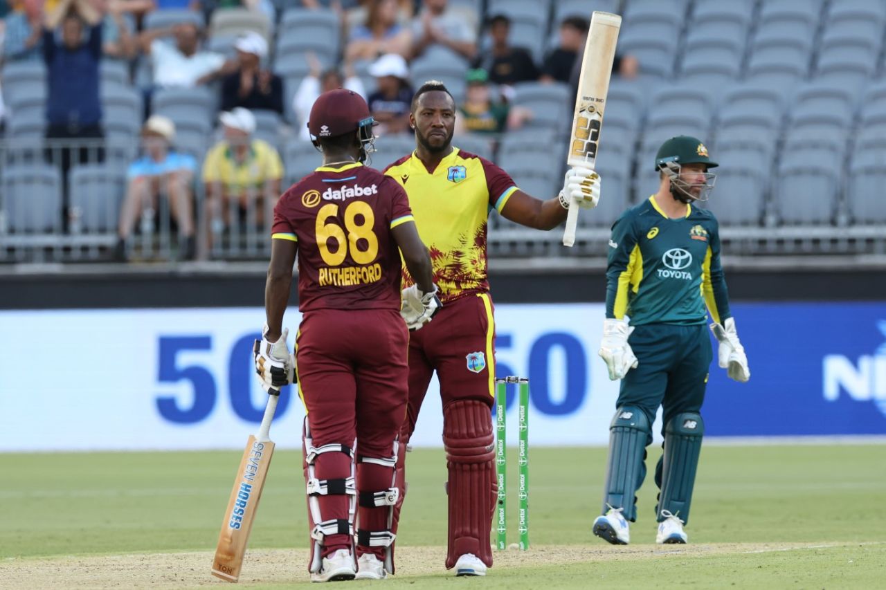 Andre Russell smashed 71 off 29 balls, Australia vs West Indies, 3rd T20I, Perth, February 13, 2024