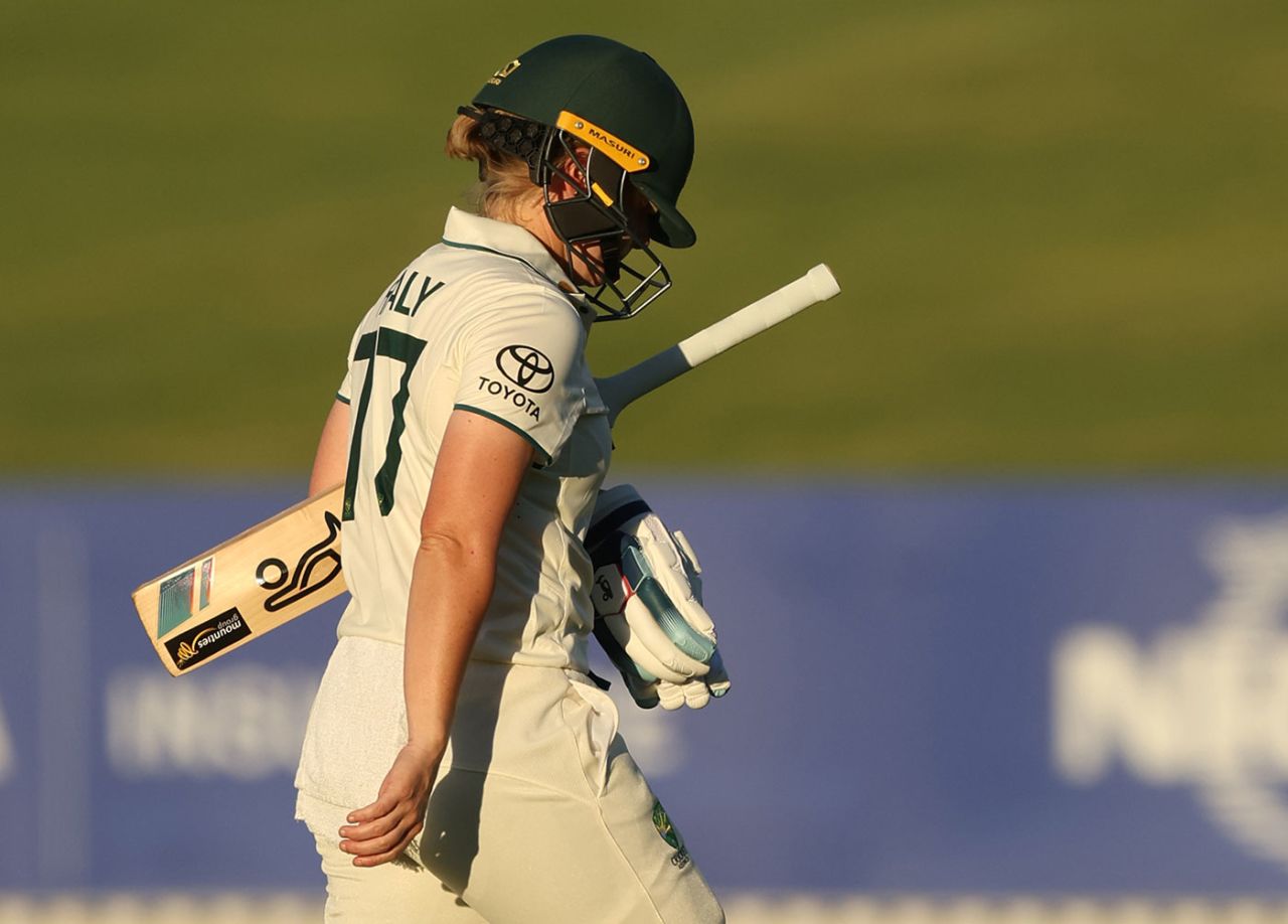 Alyssa Healy fell for 99 late in the day, Australia vs South Africa, Only women's Test, WACA Ground, Perth, February 15, 2024