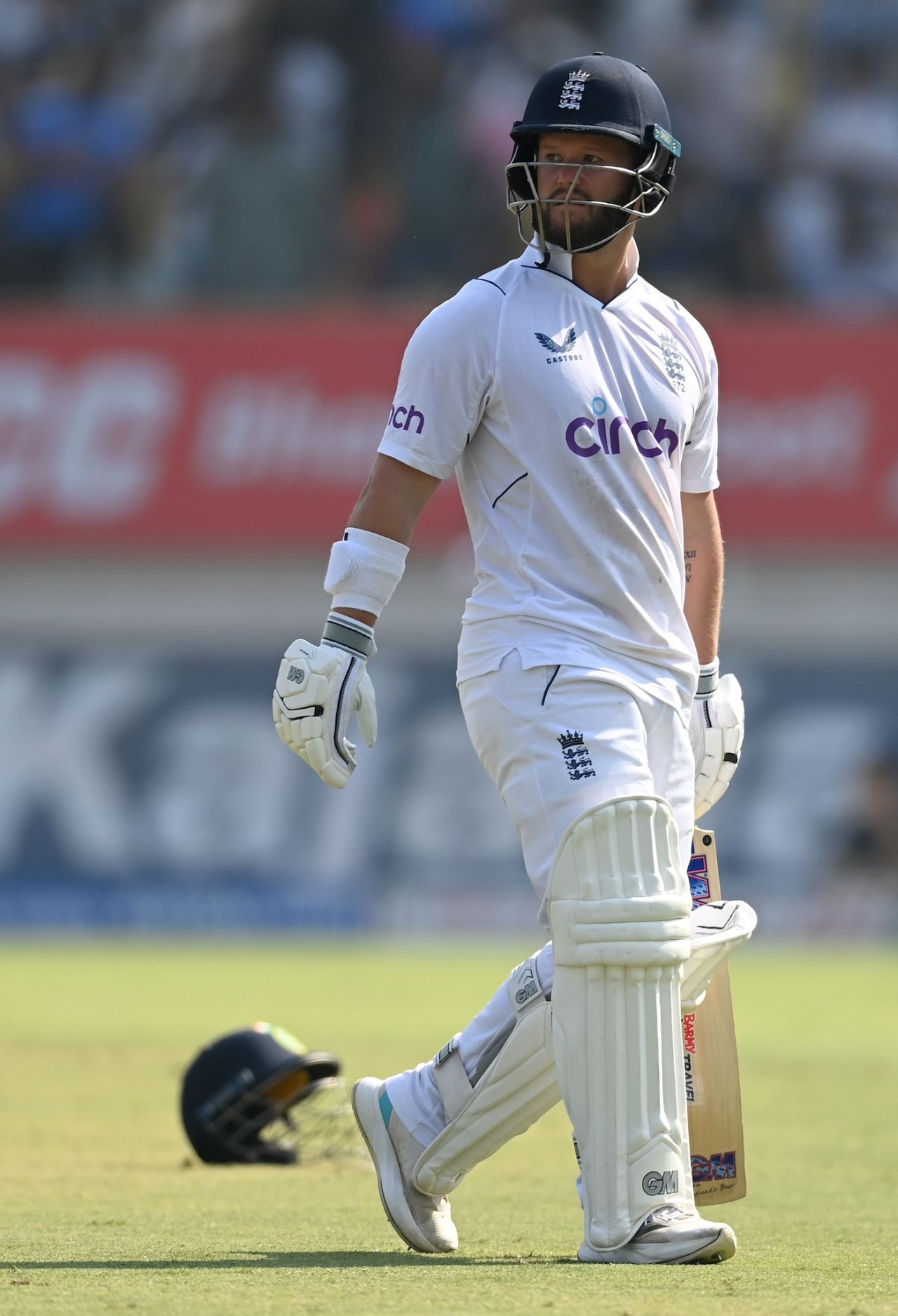 Ben Duckett walks back after scoring 153 in 151 balls, India vs England, 3rd Test, Rajkot, 3rd day, February 17, 2024