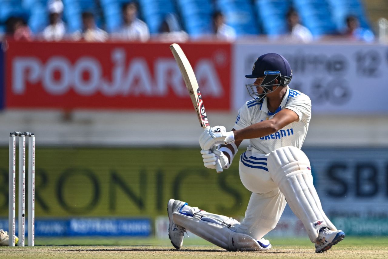 Yashasvi Jaiswal took out the sweep again, India vs England, 3rd Test, Rajkot, 4th day, February 18, 2024