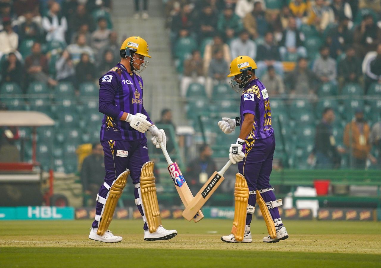 Jason Roy and Saud Shakeel put on 157 off 92 balls, Peshawar Zalmi vs Quetta Gladiators, PSL 2024, Lahore, February 18, 2024