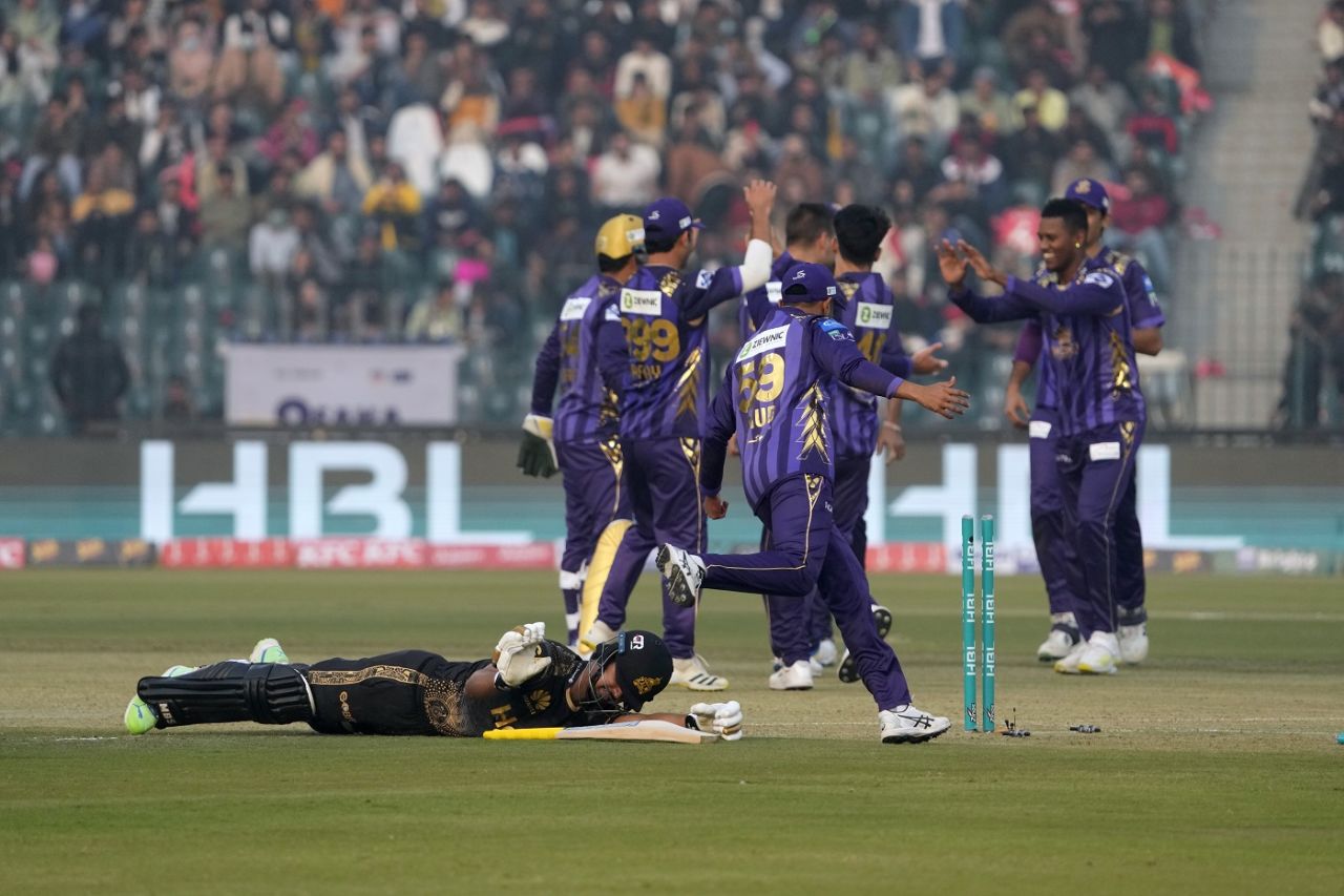 Saim Ayub was run out eight runs short of a half-century, Peshawar Zalmi vs Quetta Gladiators, PSL 2024, Lahore, February 18, 2024