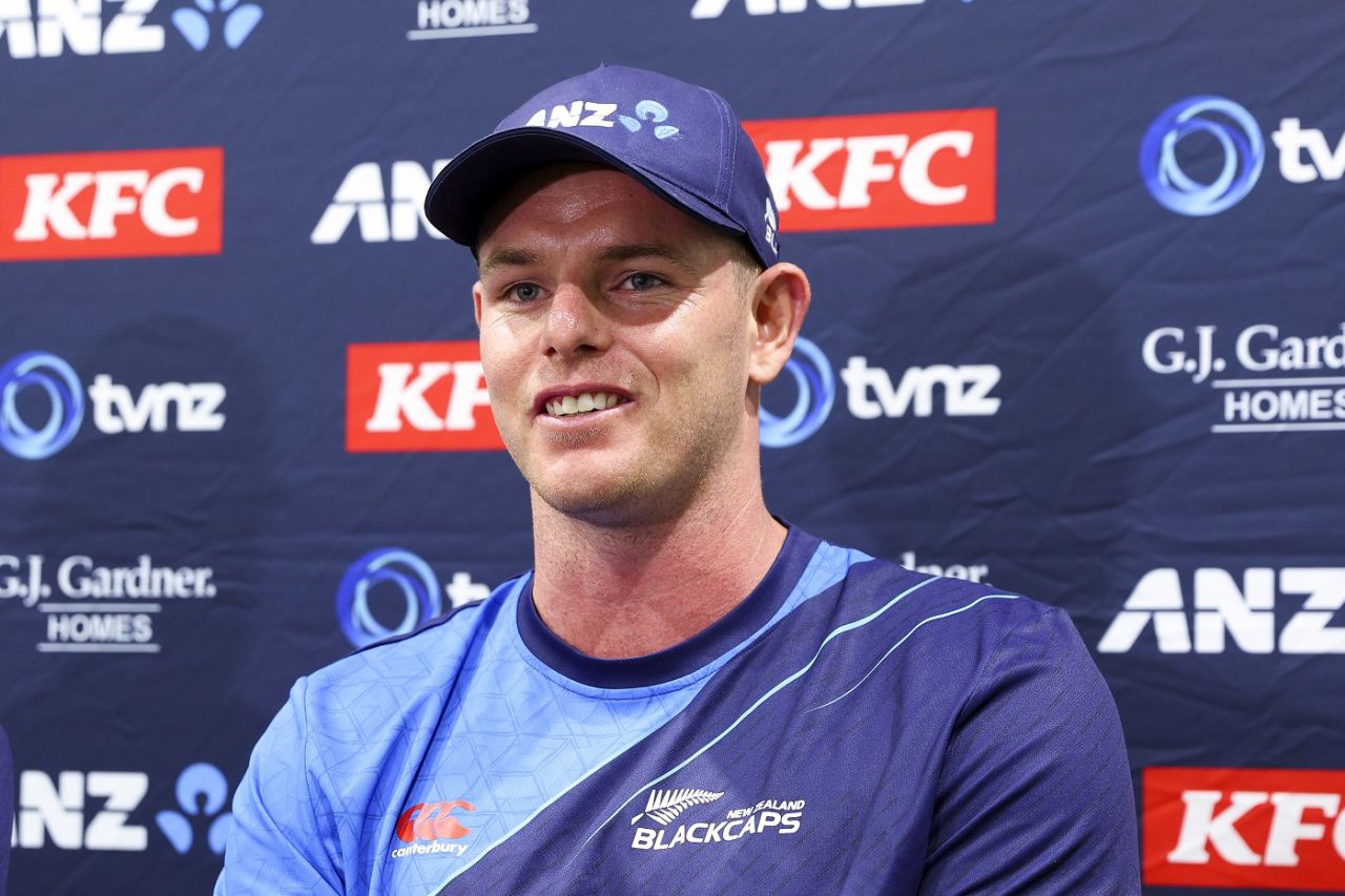 Josh Clarkson speaks at a press conference, New Zealand vs Australia, Wellington, February 19, 2024 