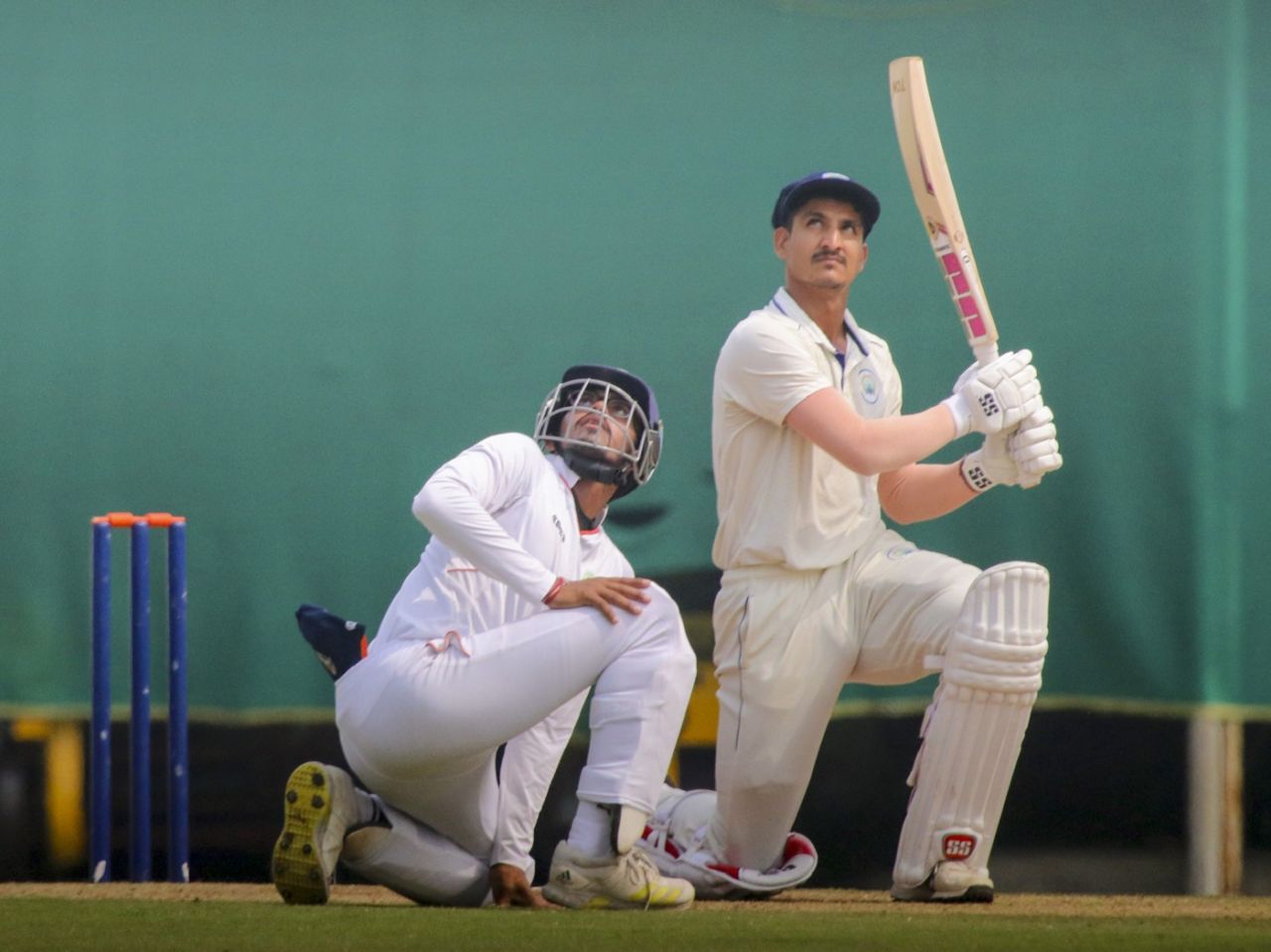 Haryana's Sumit Kumar launches a six, Vidarbha vs Haryana, 3rd day, Ranji Trophy 2023-24, Nagpur, February 18, 2024