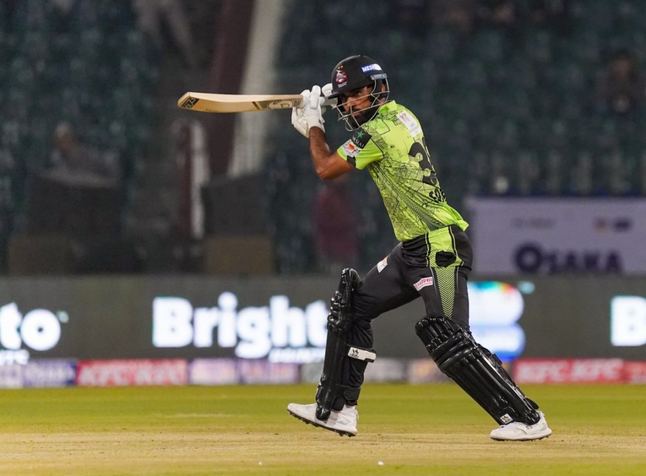 Fakhar Zaman could not quite get going for Lahore Qalandars on the night, Lahore Qalandars vs Quetta Gladiators, PSL 2024, Lahore, February 19, 2024