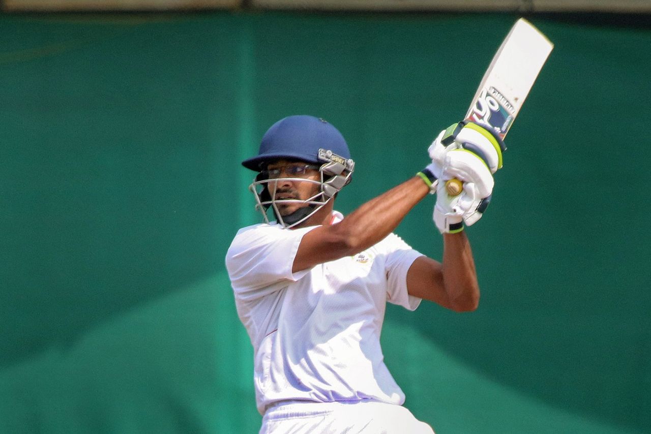 Akshay Wadkar cracks a cut, Vidarbha vs Haryana, 4th day, Ranji Trophy 2023-24, Nagpur, February 19, 2024