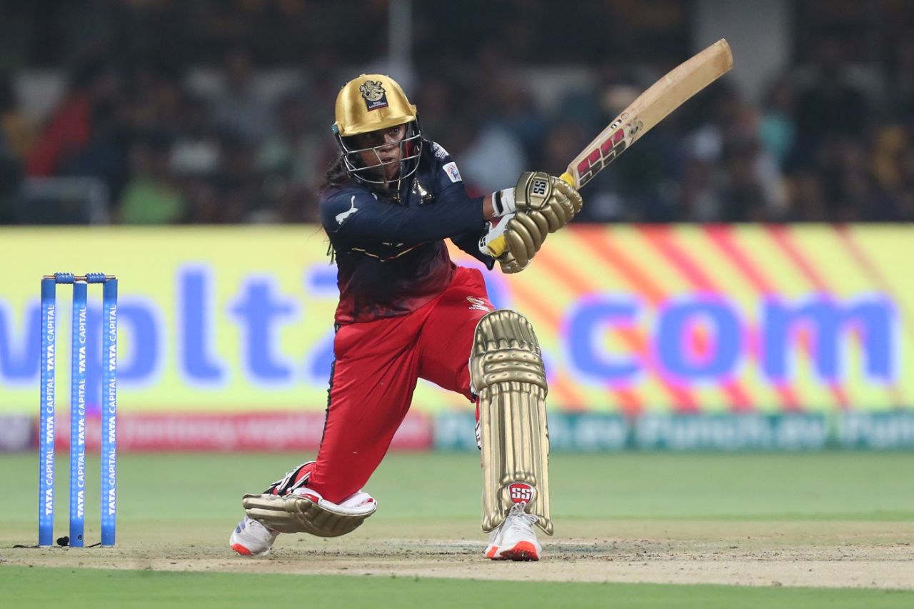 S Meghana kept RCB going even as wickets fell, Royal Challengers Bangalore vs UP Warriorz, WPL 2024, Bengaluru, February 24, 2024