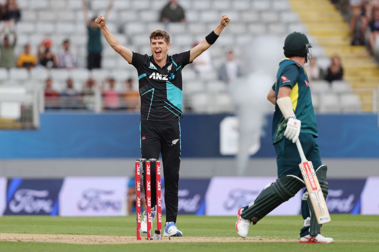 Ben Sears cut short Matthew Short's aggressive innings, New Zealand vs Australia, 3rd T20I, Auckland, February 25, 2024