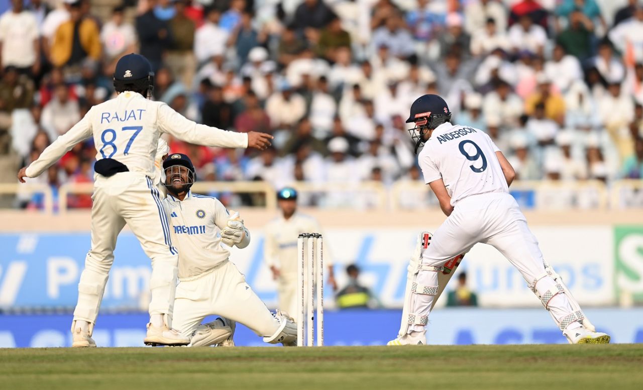 Dhruv Jurel took a good catch to dismiss James Anderson, India vs England, 4th Test, Ranchi, 3rd day, February 25, 2024
