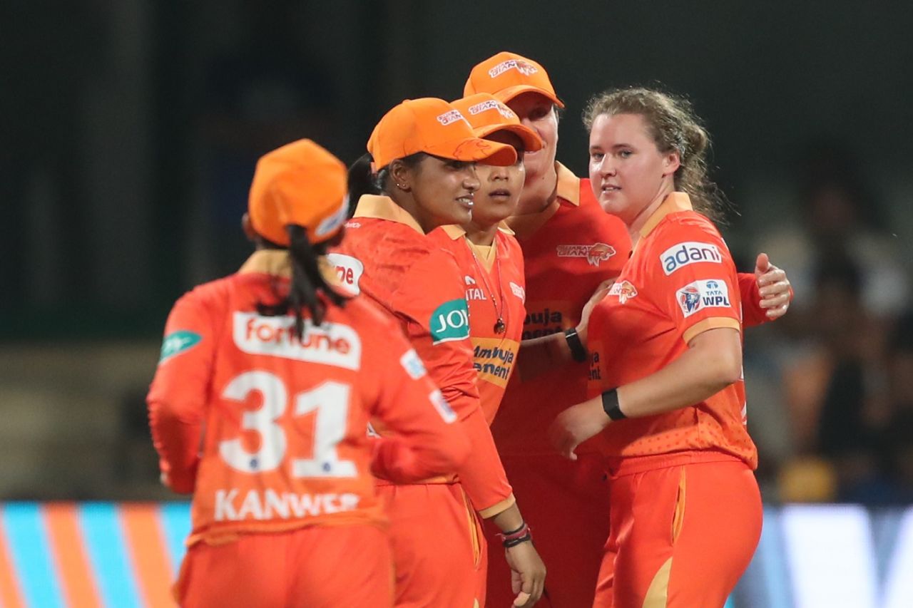 Kathryn Bryce struck on her second ball in the WPL, Gujarat Giants vs Mumbai Indians, WPL 2024, Bengaluru, February 25, 2024