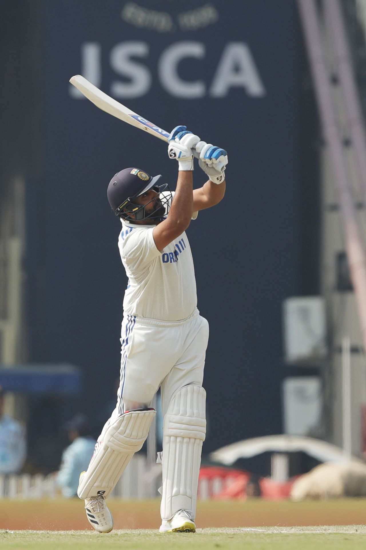 Rohit Sharma flicks one for a six, India vs England, 4th Test, Ranchi, 4th day, February 26, 2024
