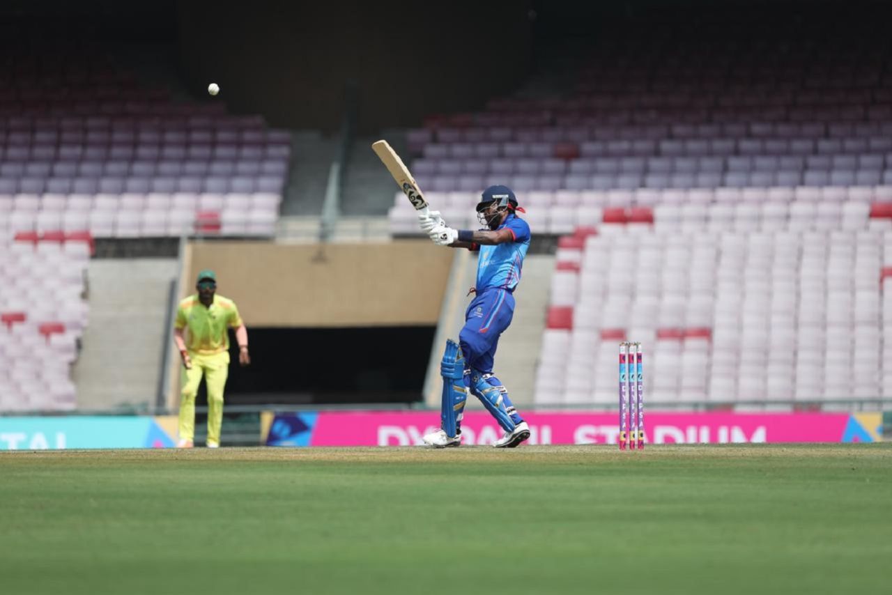 Hardik Pandya returned to competitive cricket by batting and bowling at the DY Patil T20 Tournament, Mumbai, February 26, 2024