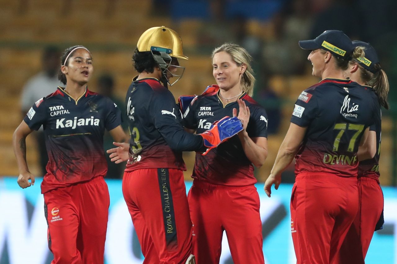 Sophie Molineux dismissed Veda Krishnamurthy in her second over, Royal Challengers Bangalore vs Gujarat Giants, WPL 2024, Bengaluru, February 27, 2024
