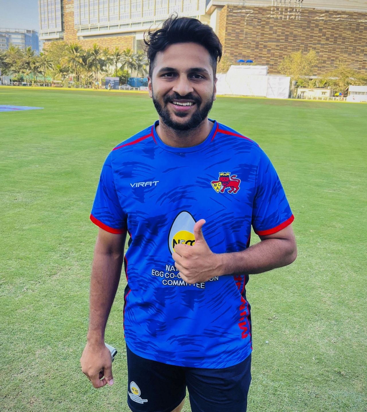 Shardul Thakur hit his maiden first-class hundred, Mumbai vs Tamil Nadu, semi-final, Bandra Kurla Complex, Ranji Trophy, March 3, 2024
