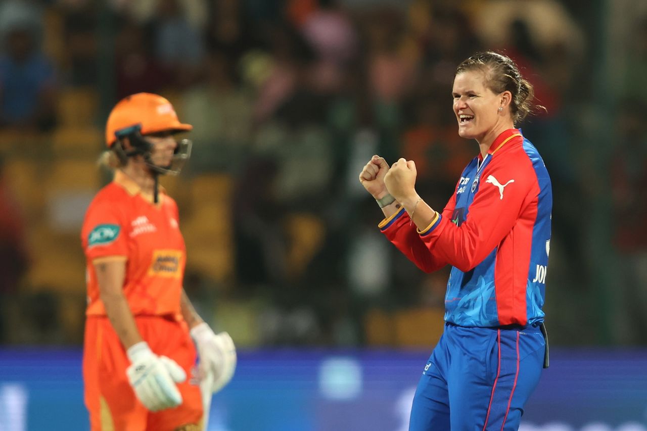 Jess Jonassen dealt the killer blow with Ashleigh Gardner's wicket, Gujarat Giants vs Delhi Capitals, WPL 2024, Bengaluru, March 3, 2024