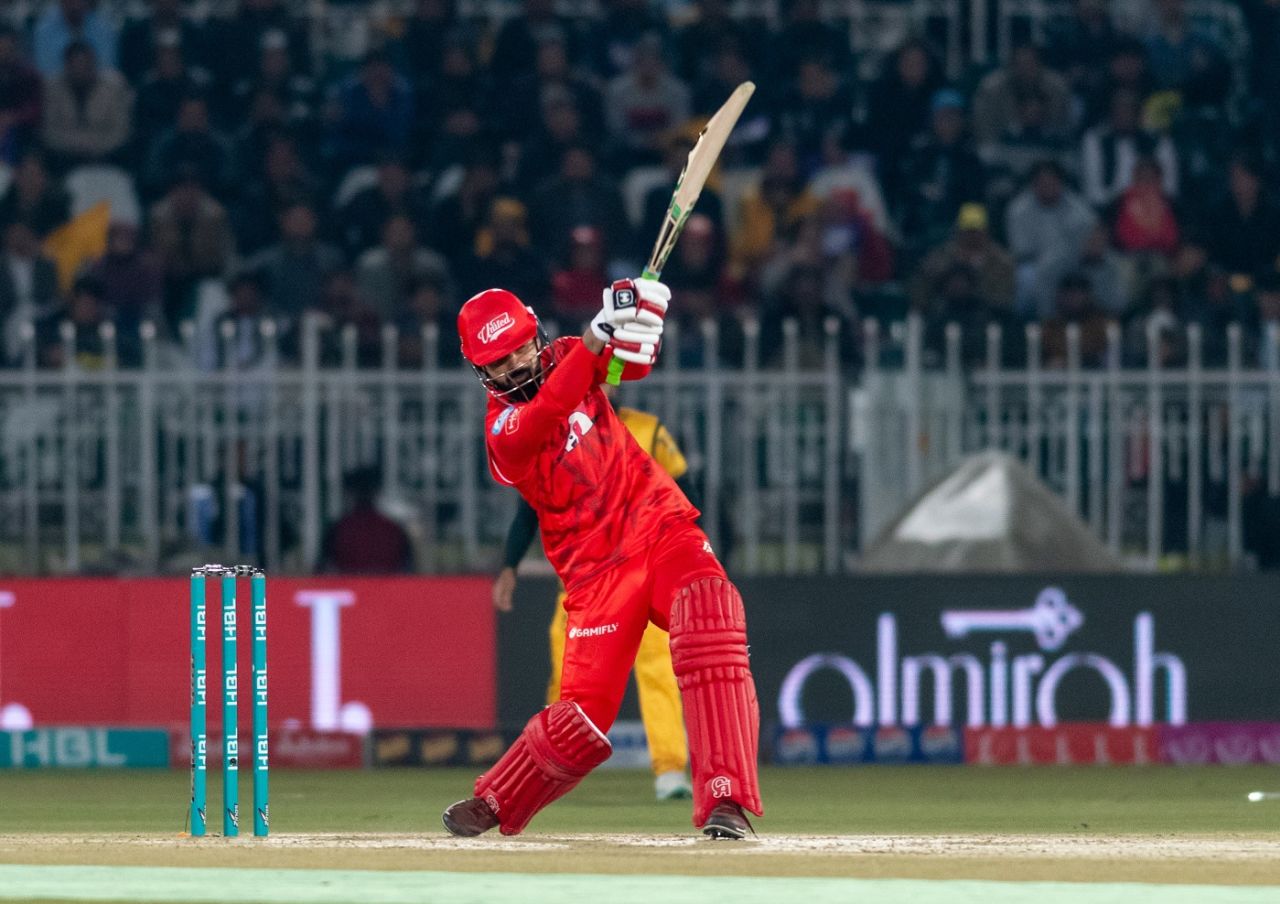 Shadab Khan struck a timely half-century to prop up Islamabad United, Peshawar Zalmi vs Islamabad United, PSL 2024, Rawalpindi, March 4, 2024