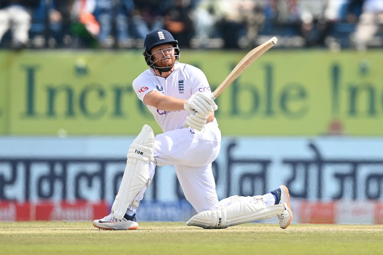 Jonny Bairstow came out swinging for his 18-ball 29, India vs England, 5th Test, Dharamsala, 1st day, March 7, 2024