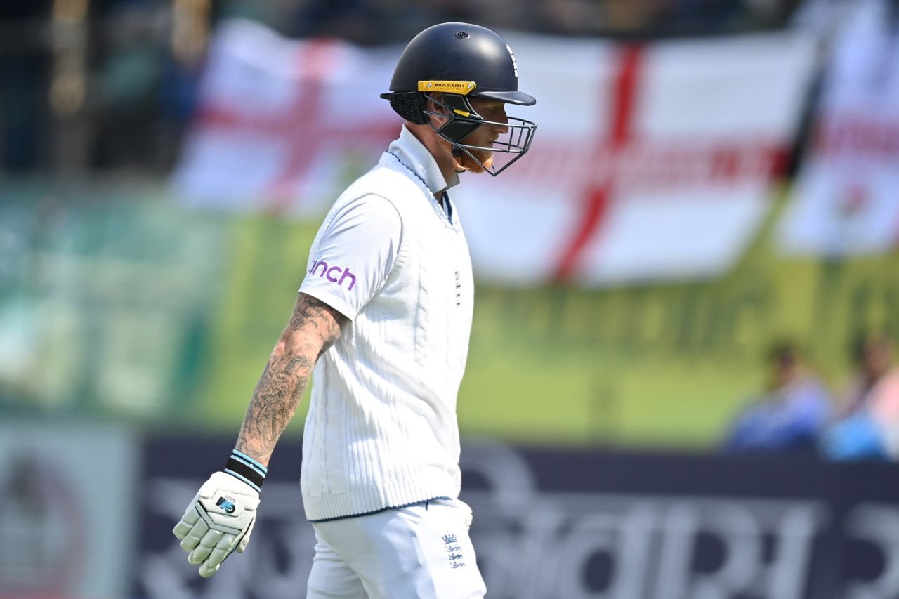 Ben Stokes was dismissed by Kuldeep Yadav for 0, India vs England, 5th Test, Dharamsala, 1st day, March 7, 2024