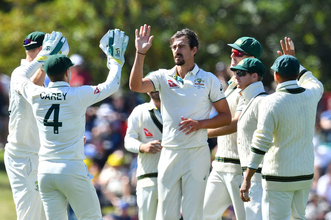 Mitchell Starc went past Dennis Lillee with his 356th Test wicket, New Zealand vs Australia, 2nd Test, Christchurch, March 8, 2024