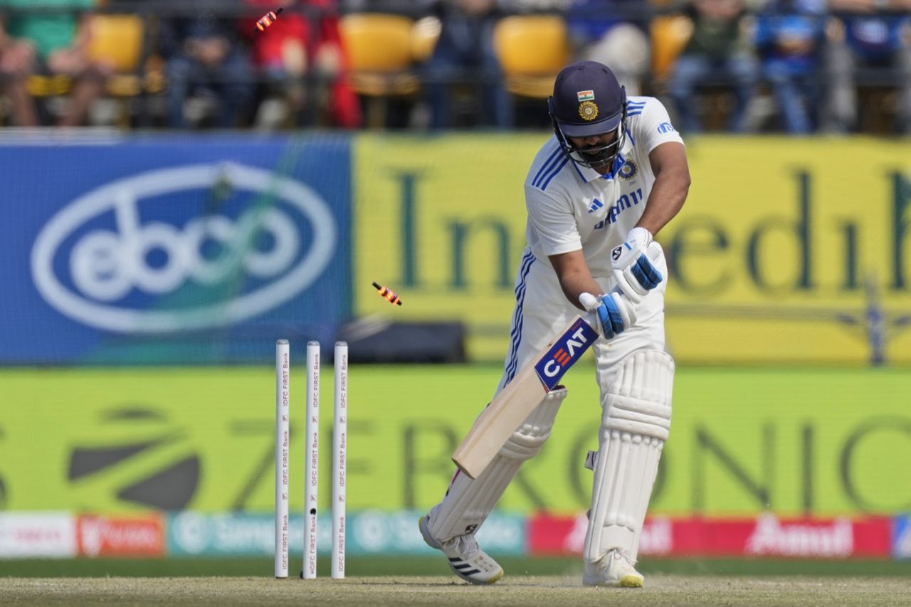 Rohit Sharma got a jaffa from Ben Stokes, India vs England, 5th Test, Dharamsala, 2nd day, March 8, 2024