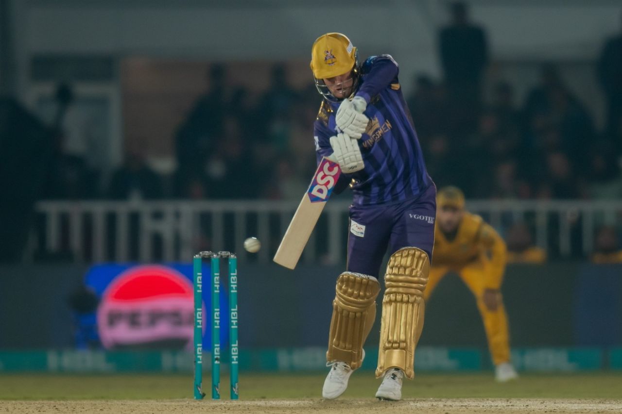 Jason Roy plays watchfully, Peshawar Zalmi vs Quetta Gladiators, PSL, Rawalpindi, March 8, 2024