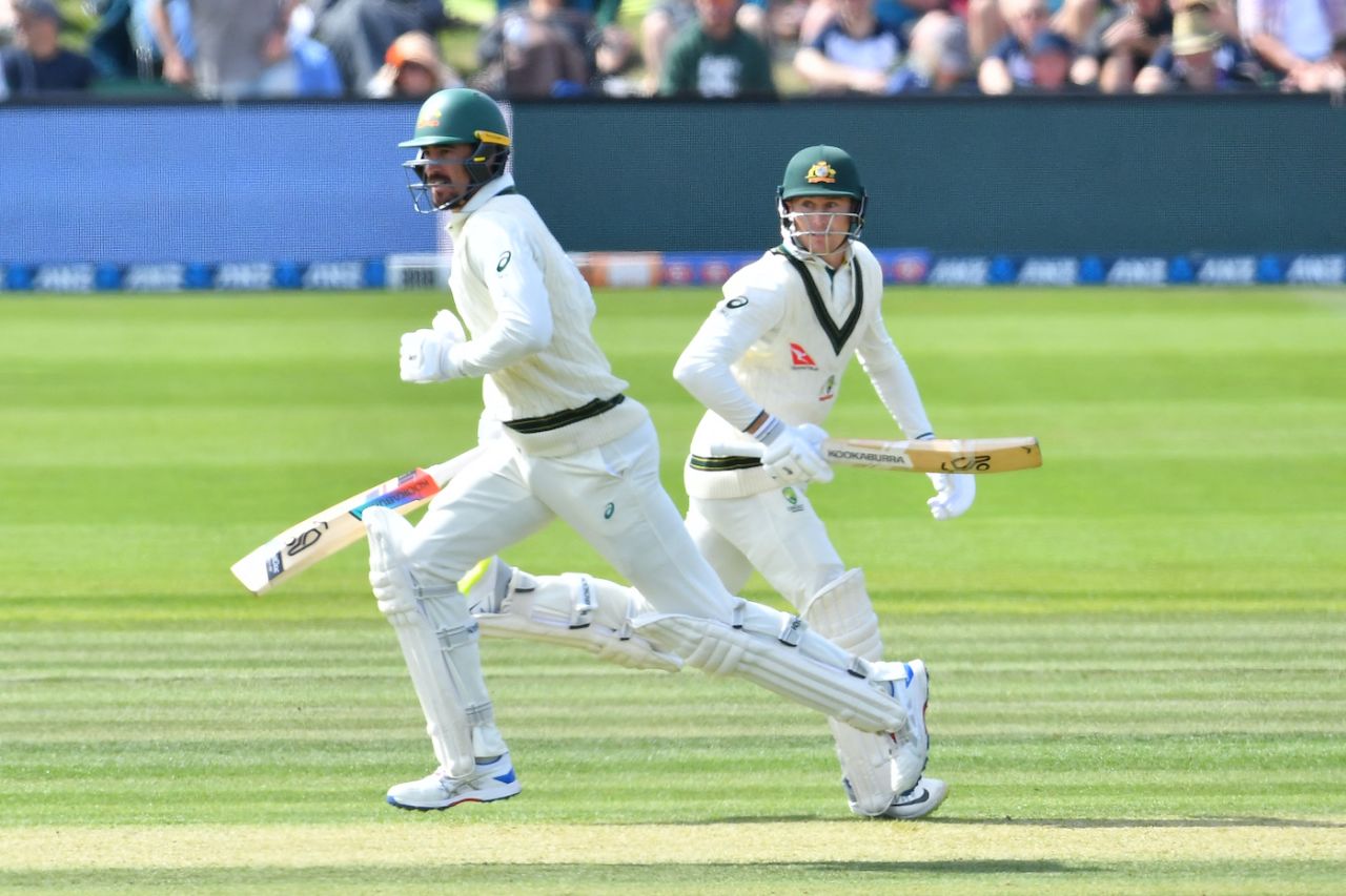 Mitchell Starc and Marnus Labuschagne put on 32 for the eighth wicket, New Zealand vs Australia, 2nd Test, Christchurch, 2nd Day, March 9, 2024