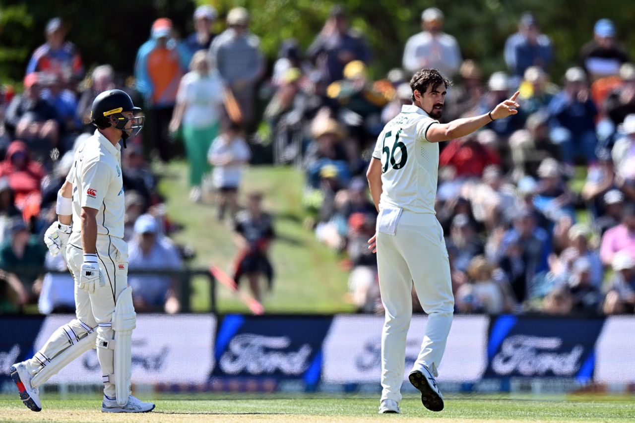 Mitchell Starc struck early to remove Will Young, New Zealand vs Australia, 2nd Test, Christchurch, 2nd Day, March 9, 2024
