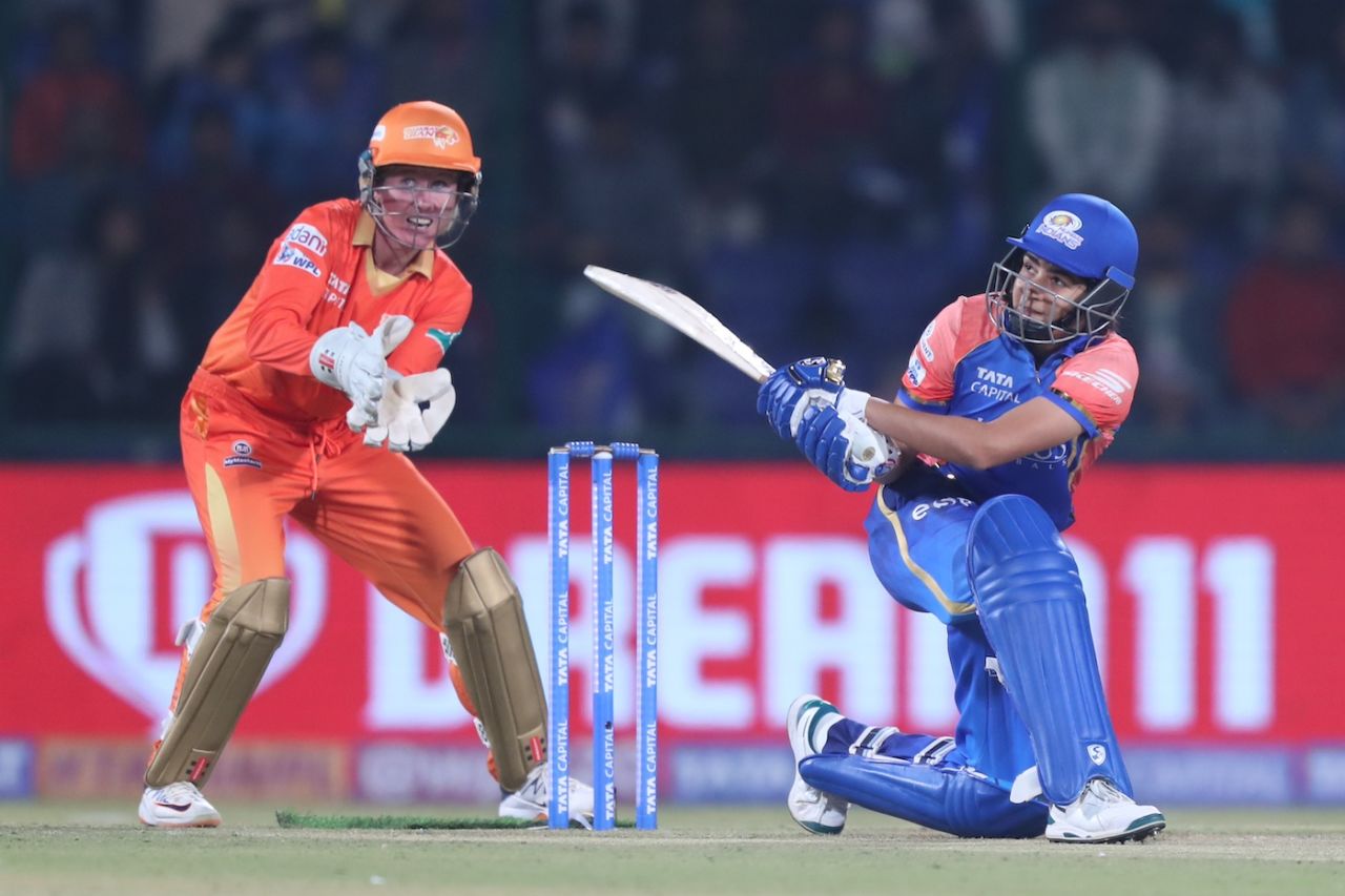 Yastika Bhatia gave the chase a quick start, Mumbai Indians vs Gujarat Giants, WPL 2024, Delhi, March 9, 2024