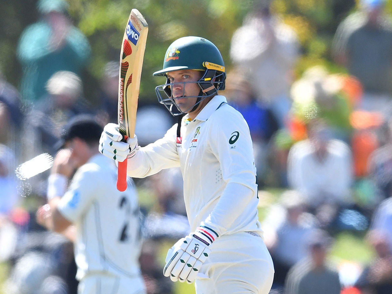 Alex Carey brought up a much-needed half-century, New Zealand vs Australia, 2nd Test, 4th day, Christchurch, March 11, 2024