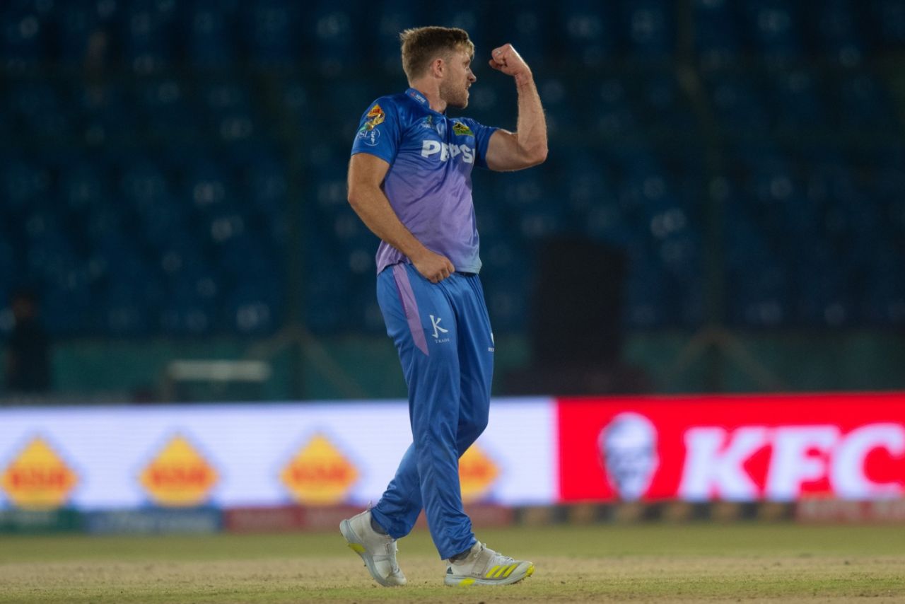 David Willey struck two early blows in Multan Sultans' defence of 185, Multan Sultans vs Quetta Gladiators, PSL 2024, Karachi, March 12, 2024
