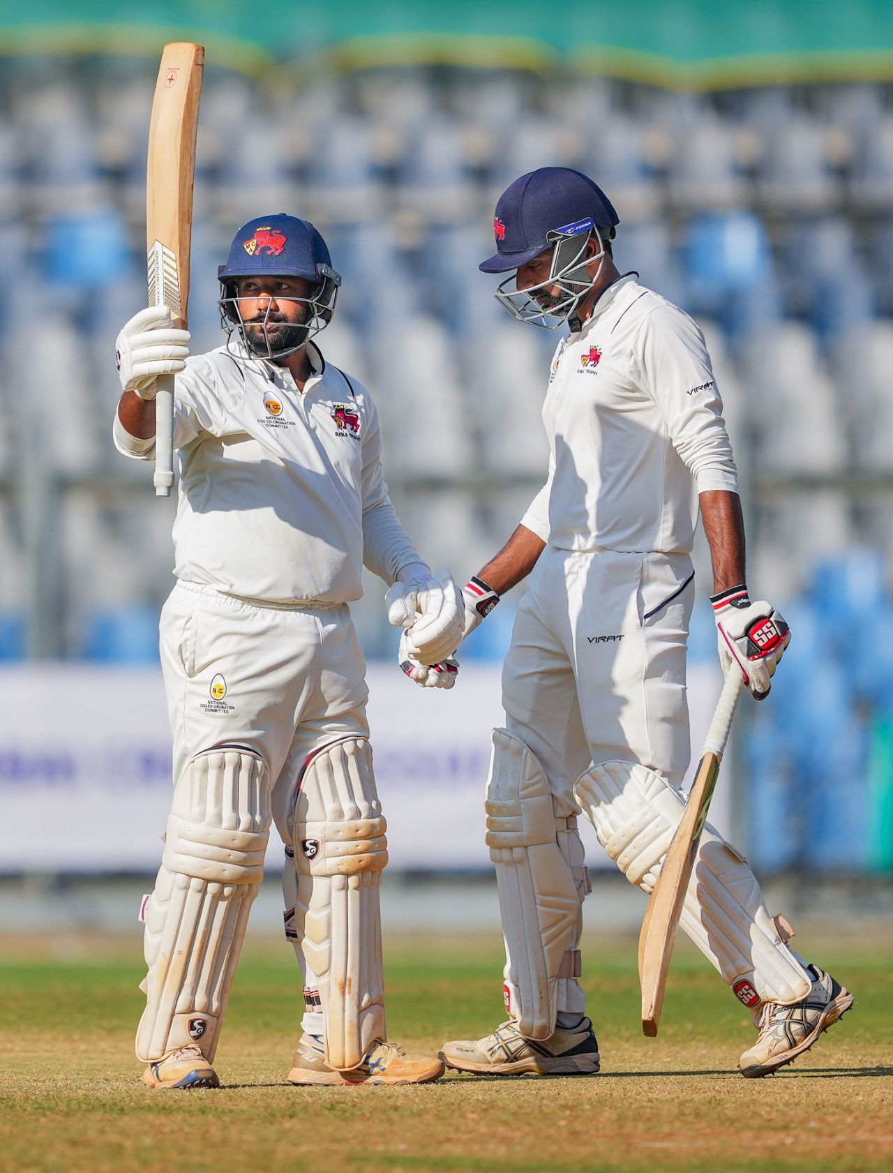 Shams Mulani brought up his fifty in the company of Dhawal Kulkarni, Mumbai vs Vidarbha, Ranji Trophy final, 3rd day, Mumbai, March 12, 2024
