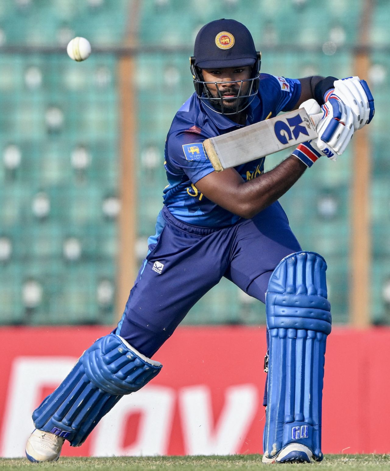 Janith Liyanage provided stability to the innings with his skipper, Bangladesh vs Sri Lanka, 1st ODI, Chattogram, March 13, 2024