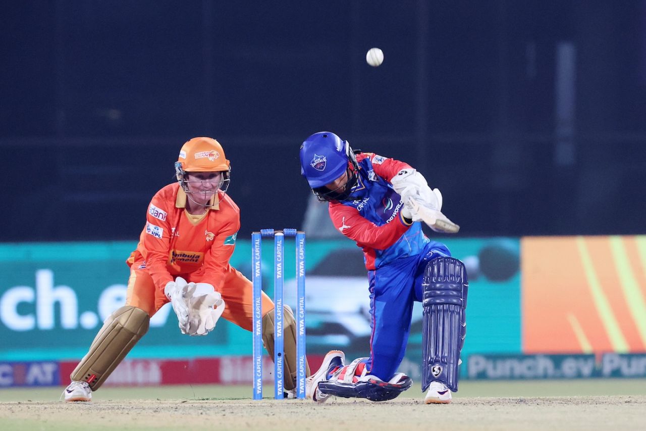Jemimah Rodrigues got under the ball for a six down the ground, Delhi Capitals vs Gujarat Giants, WPL 2024, Delhi, March 13, 2024