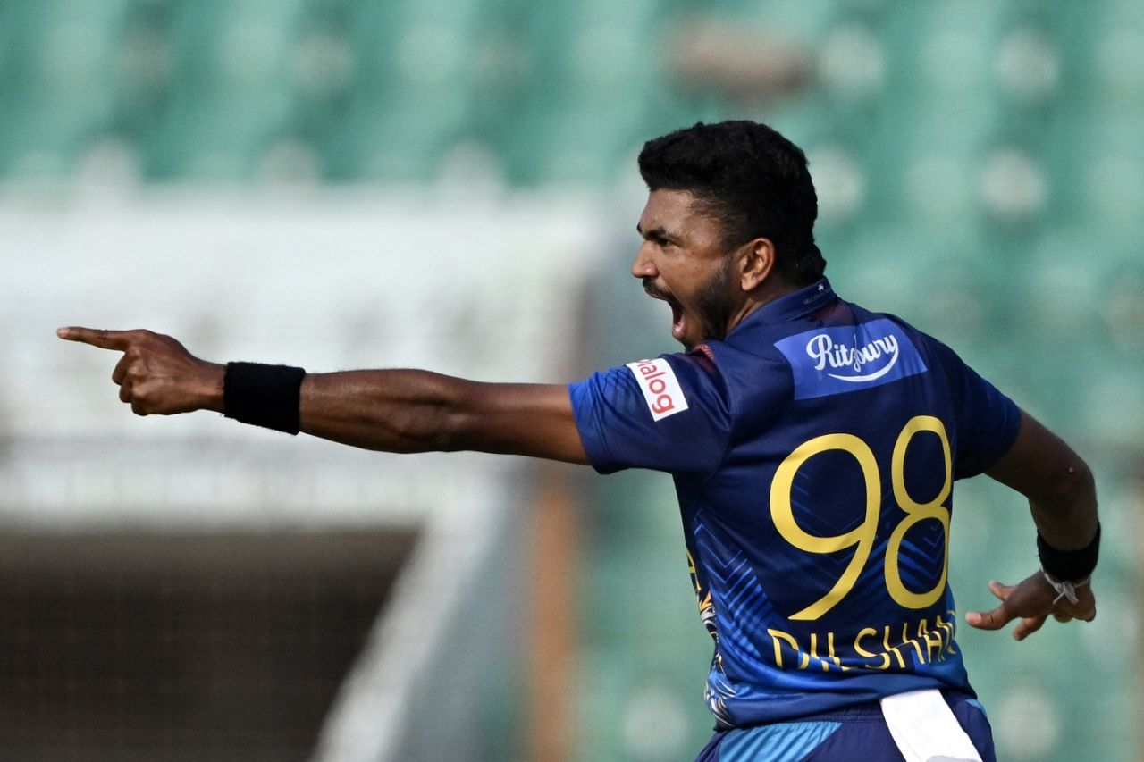 Dilshan Madushanka had Najmul Hossain Shanto nicking behind, Bangladesh vs Sri Lanka, 2nd ODI, Chattogram, March 15, 2024