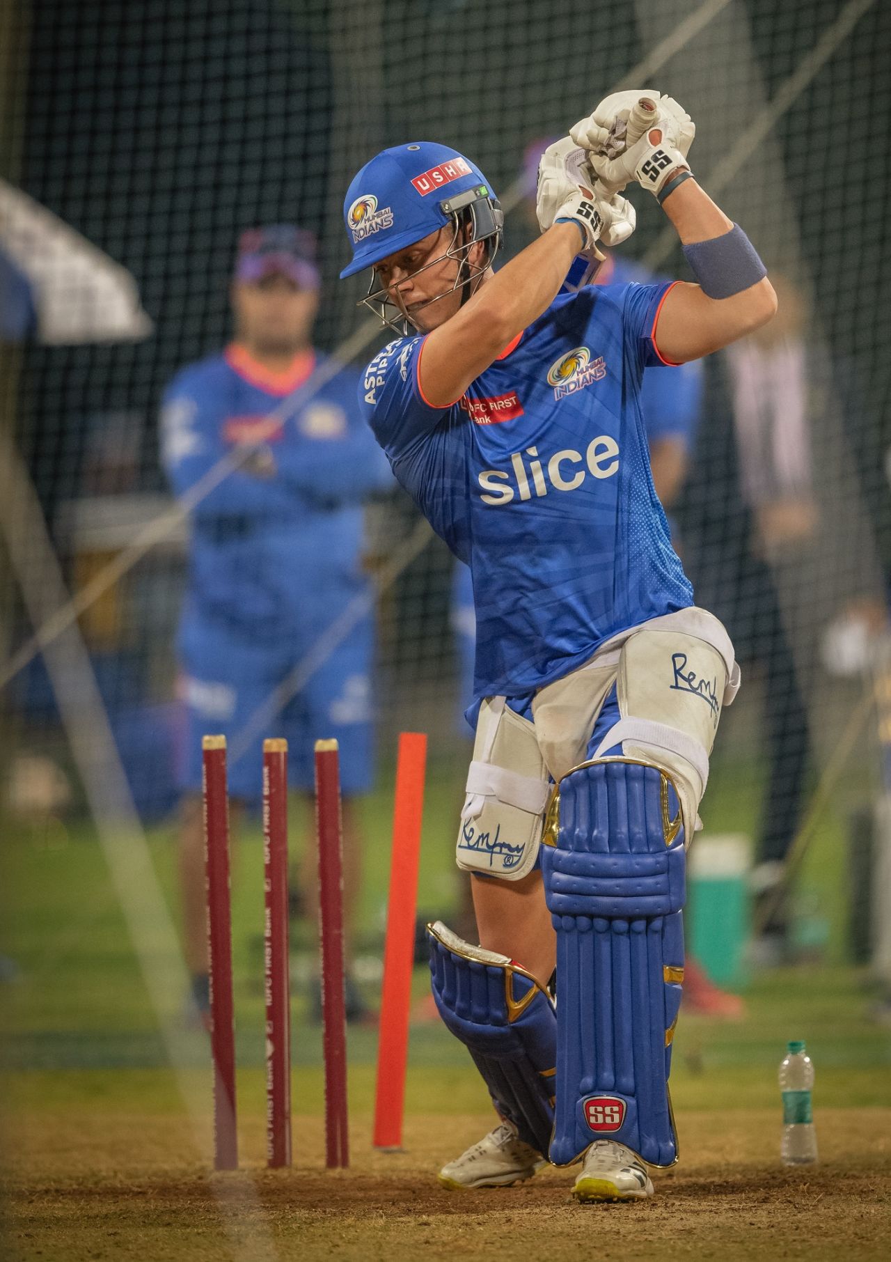 Dewald Brevis in action in the nets, IPL 2024, Mumbai, March 15, 2024