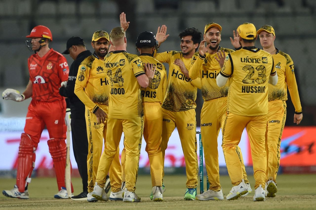 Saim Ayub struck with the new ball to remove Alex Hales, Peshawar Zalmi vs Islamabad United, Eliminator 2, PSL 2024, Karachi, March 16, 2024