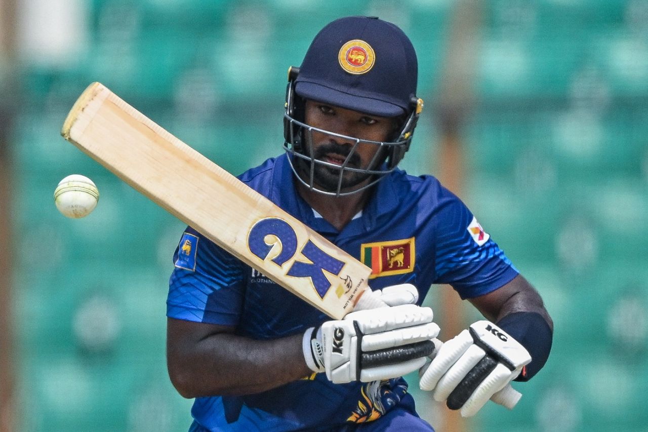 Janith Liyanage's counter-attacking century took Sri Lanka past the 230 mark, Bangladesh vs Sri Lanka, 3rd ODI, Chattogram, March 18, 2024