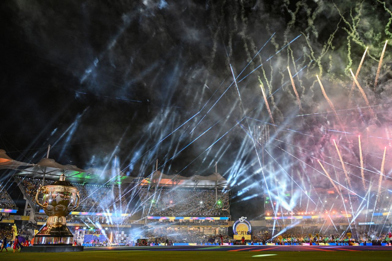 The IPL opening ceremony was full of lights, song and dance, Chennai Super Kings vs Royal Challengers Bengaluru, IPL 2024, Chennai, March 22, 2024