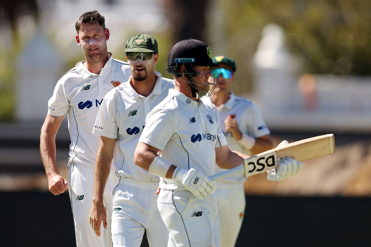 D'Arcy Short edged Beau Webster to slip, Western Australia vs Tasmania, Sheffield Shield, Final, WACA, March 23, 2024