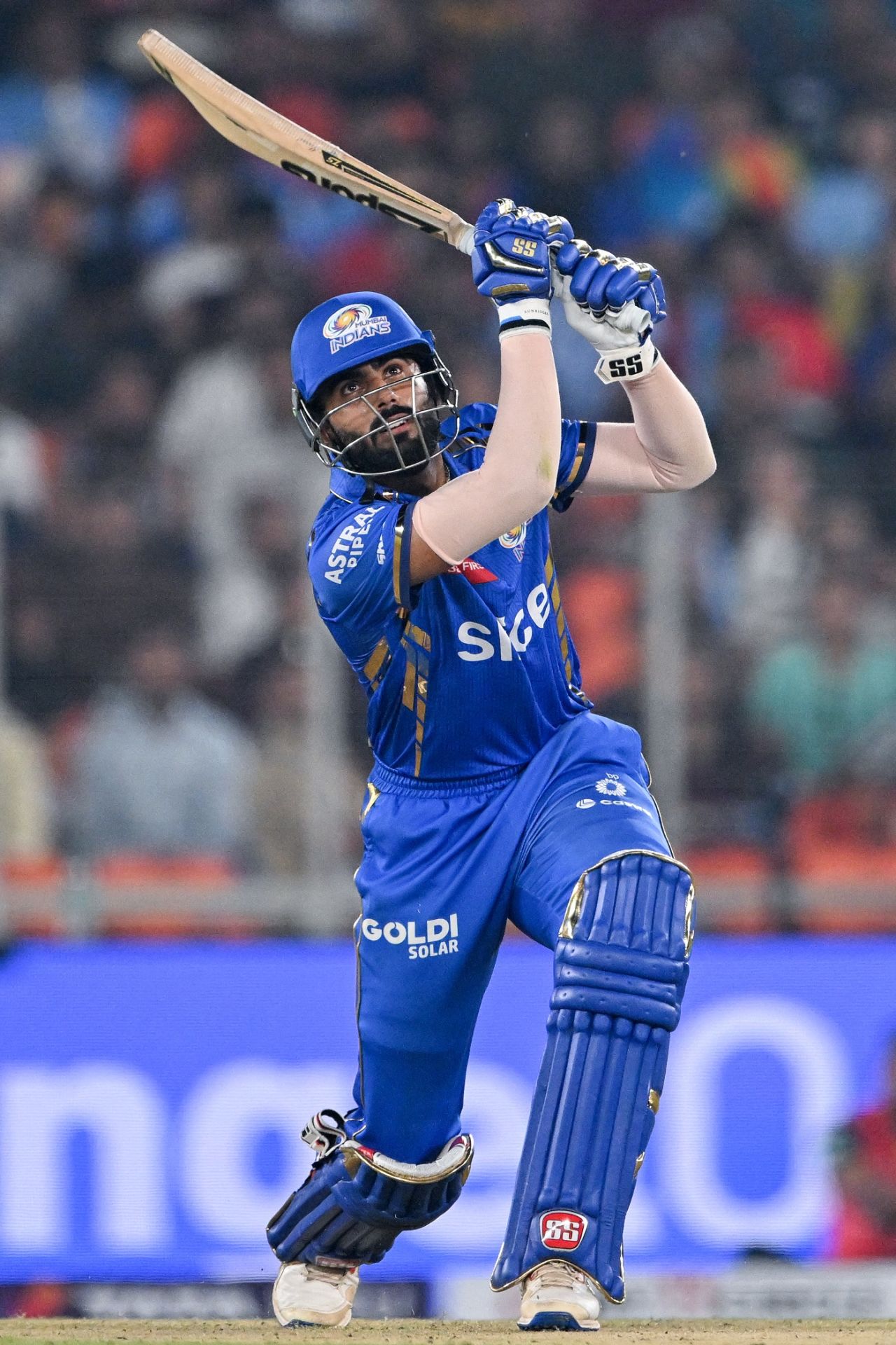 Naman Dhir scored a quick 20 off 10 balls in his debut IPL game, Gujarat Titans vs Mumbai Indians, IPL 2024, Ahmedabad, March 24, 2024