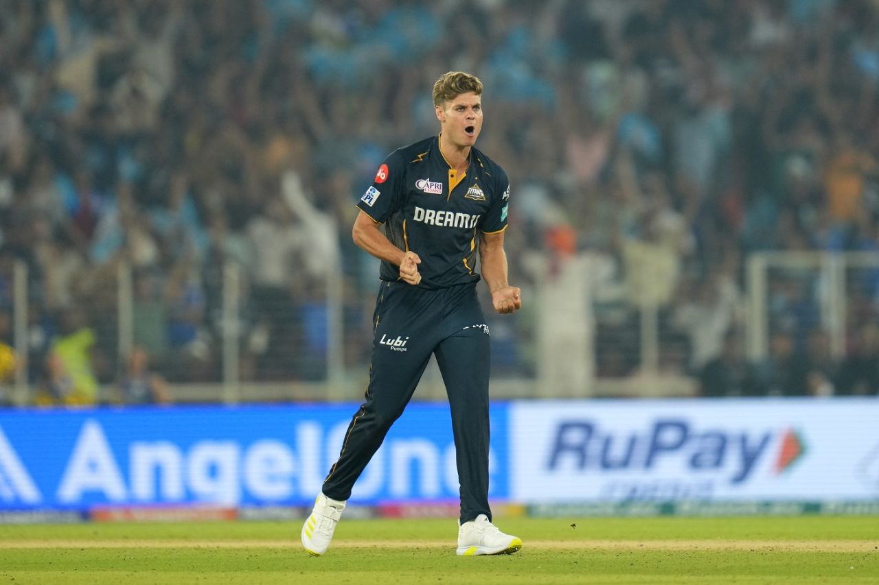 Spencer Johnson went for 23 off his first seven balls but came back to pick two crucial wickets, Gujarat Titans vs Mumbai Indians, IPL 2024, Ahmedabad, March 24, 2024