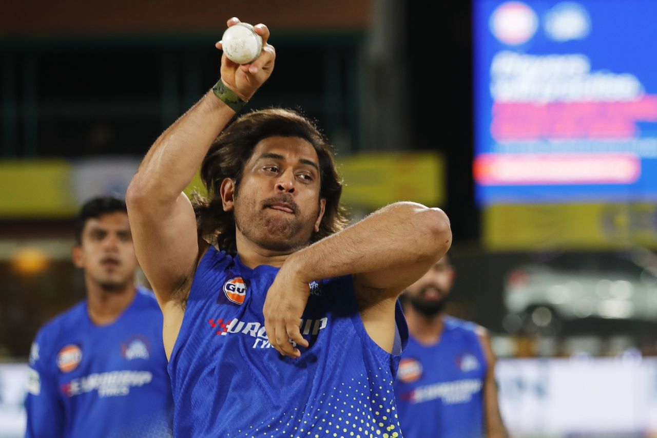 MS Dhoni - an extra bowling option for Ruturaj Gaikwad, Chennai Super Kings vs Gujarat Titans, IPL 2024, Chennai, March 26, 2024